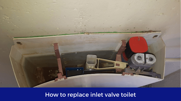 how to replace the water inlet valve on a toilet